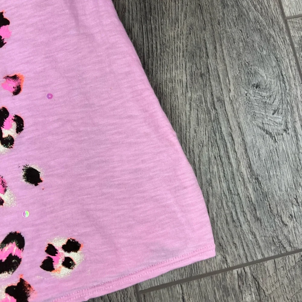 Justice Pink Cheetah Print‎ Tank
